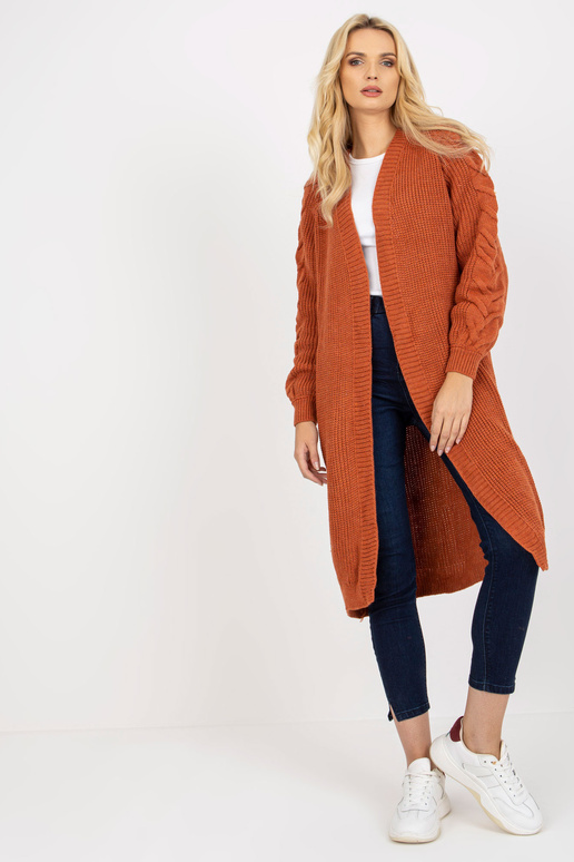 Tmavě oranžový dlouhý oversize... Tmavě oranžový dlouhý oversize...