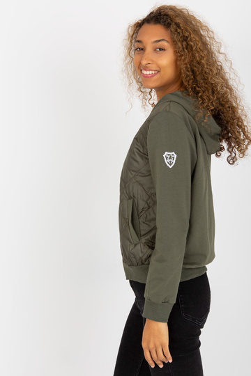 Khaki prošívaná bomber...