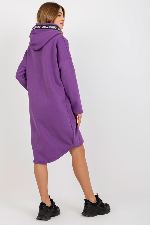 Tmavě fialová dlouhá mikina oversize...