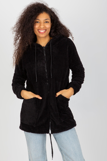 Černá kožešinová mikina RUE... 2