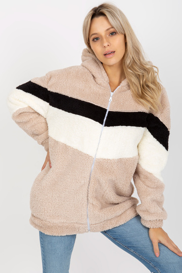 Béžová a černá mikina...