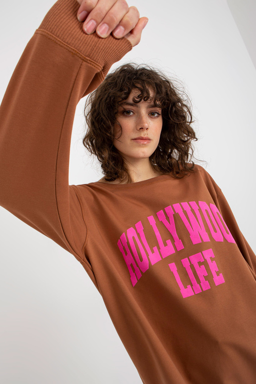 Bluza VI-BL-3102.01P L.HNĚDÁ/RŮŽ