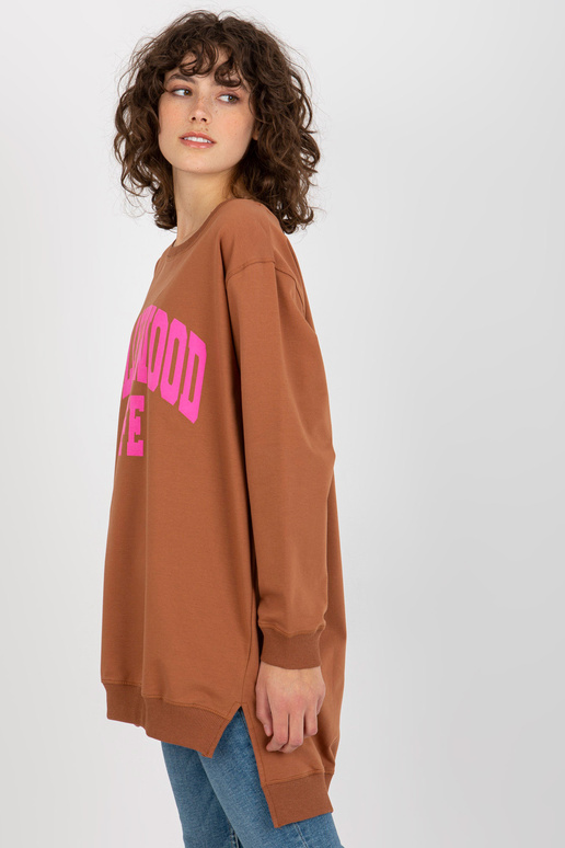 Bluza VI-BL-3102.01P L.HNĚDÁ/RŮŽ