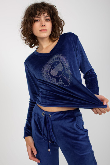 Sada kobaltového veluru s... 2