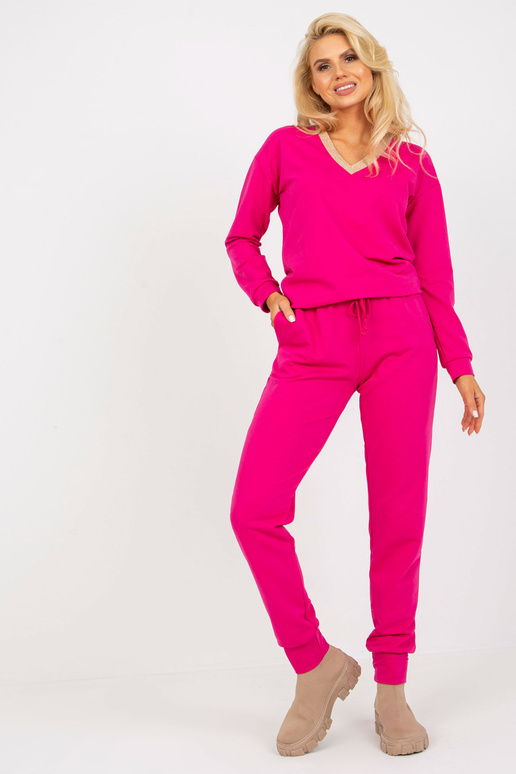 Fuchsiový dvoudílný ležérní set s...