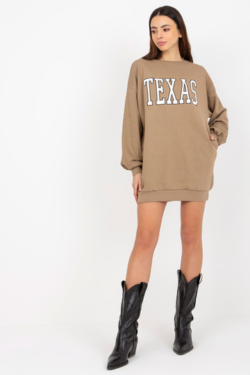 Tmavě béžová dlouhá mikina... 2