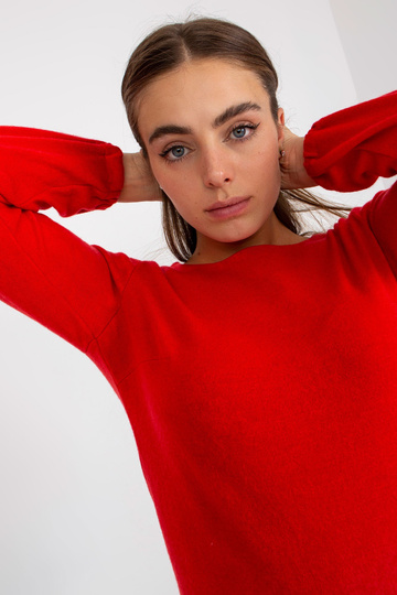 Červená ležérní halenka s...