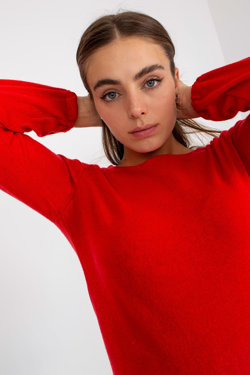 Červená ležérní halenka s...