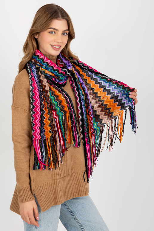 Dámský šátek v barevných vzorech s...