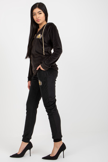 Černá dvoudílná velurová... 2