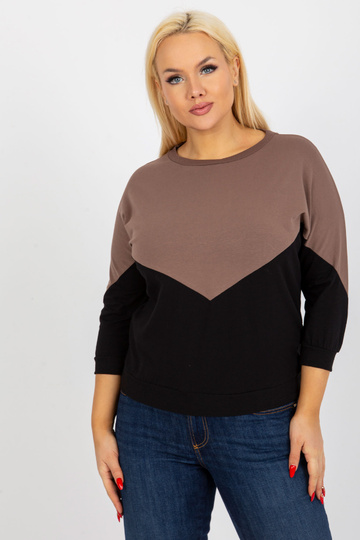 Hnědočerná dámská bavlněná...