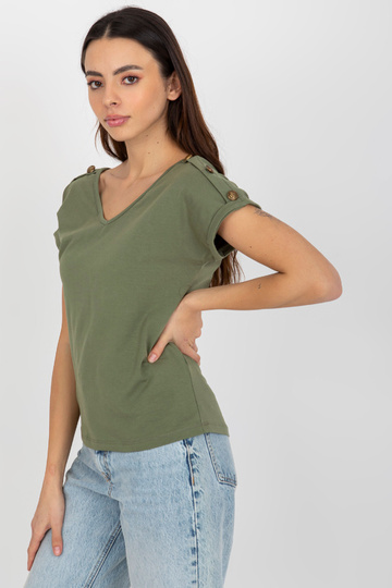 Zelená ležérní halenka s...