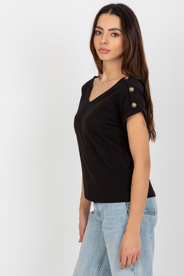 Černá ležérní halenka s...