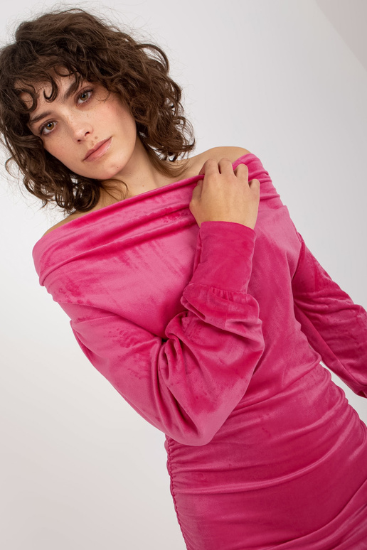 Sukienka-RP-SK-8212.35-ciemny różowy