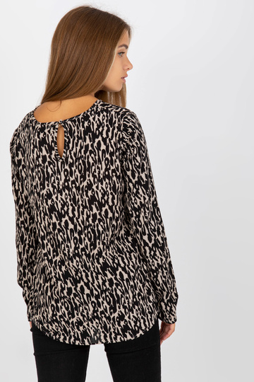 Tmavě béžová viskózová... 2