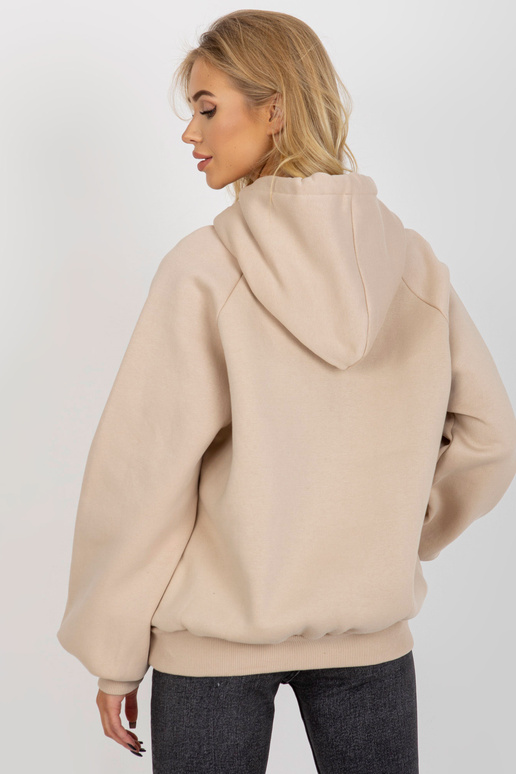 Béžová mikina s oversize potiskem...