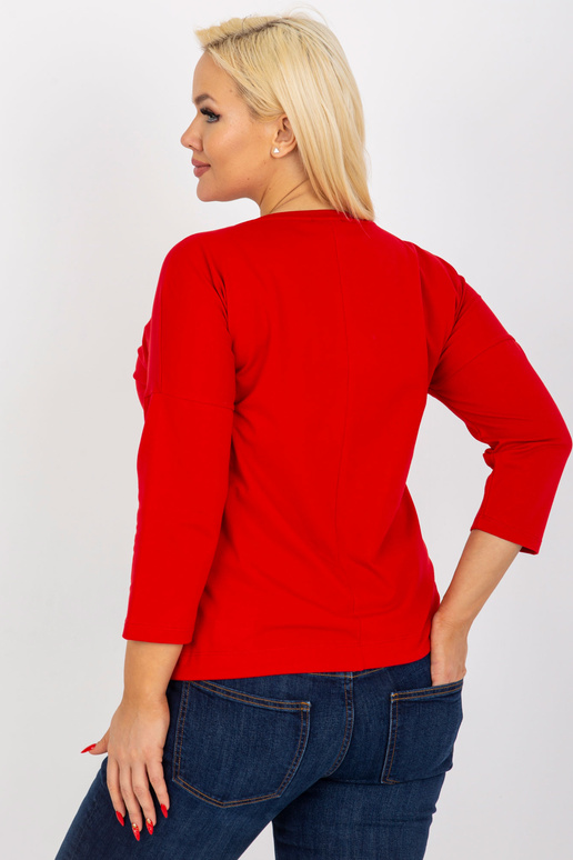 Červená dámská halenka větší...