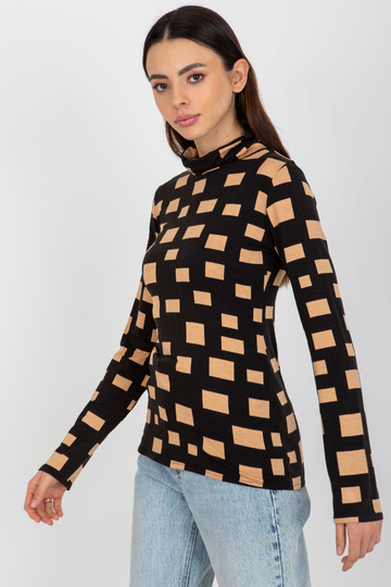 Černá a velbloudí halenka s... 2