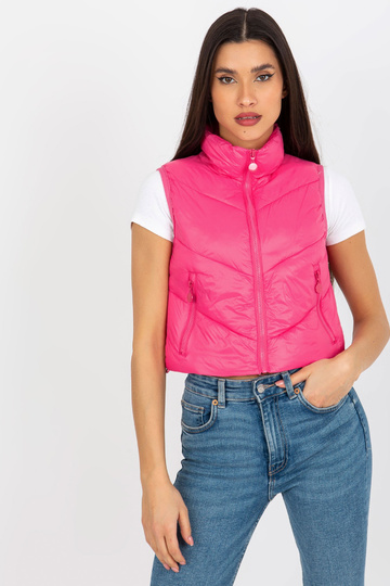 Růžová krátká prošívaná... 2