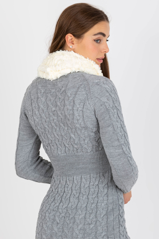 Dámský komín z umělé kožešiny Ecru