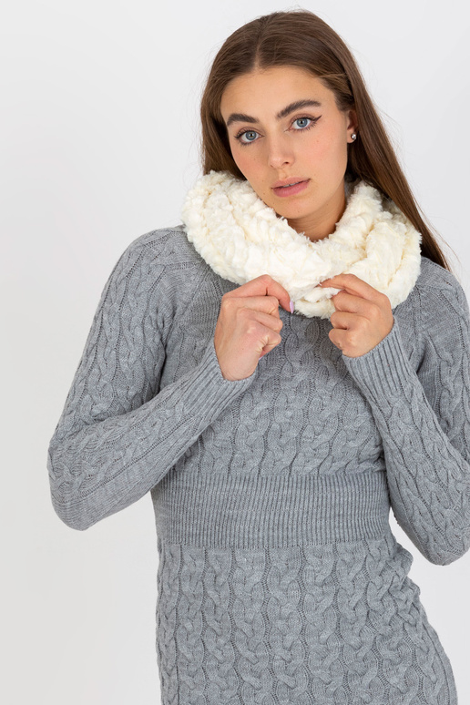 Dámský komín z umělé kožešiny Ecru