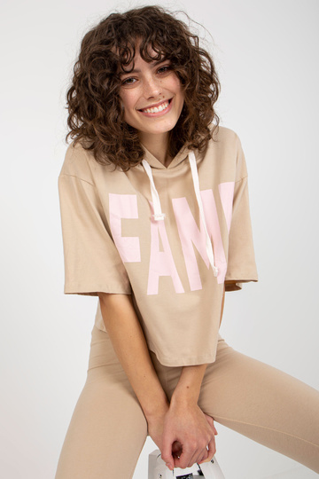 Béžový sportovní set s... 2