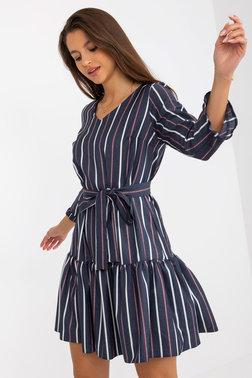 Marineblau gestreiftes...