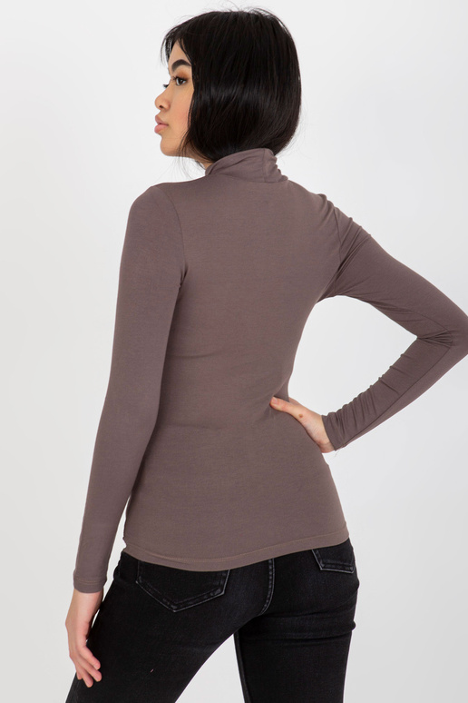 Tmavě hnědá basic roláková halenka...