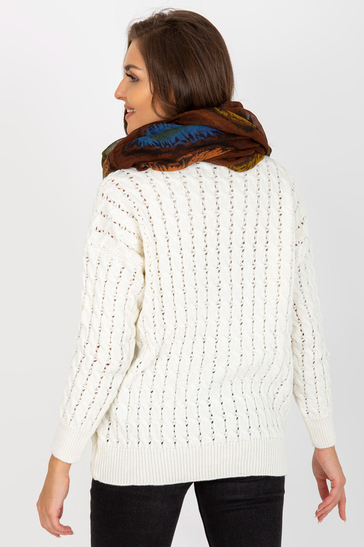 Hnědý závěsný komín s potiskem