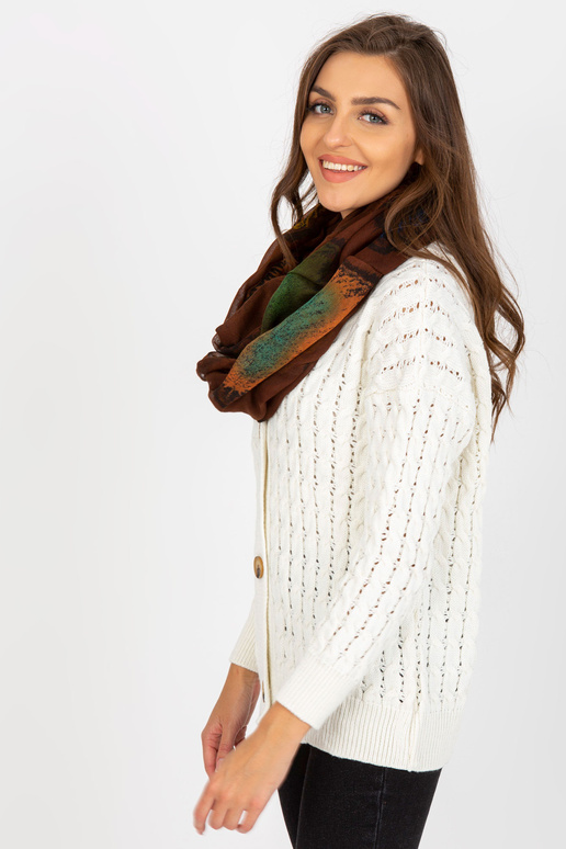 Hnědý závěsný komín s potiskem