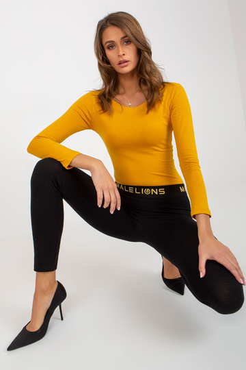 Černé bavlněné legíny pro...