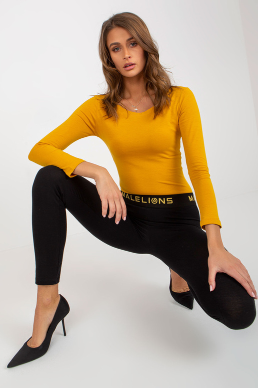 Černé bavlněné legíny pro volný čas Černé bavlněné legíny pro volný čas