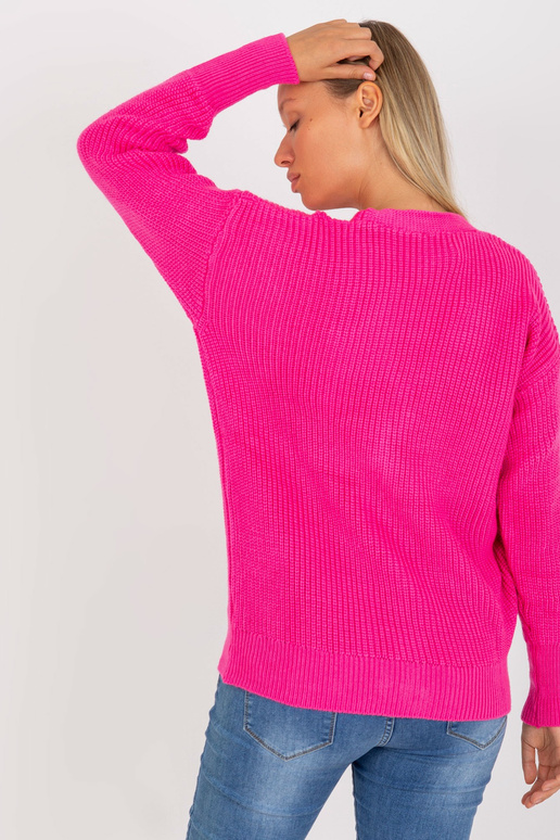 Fluo růžový kardigan RUE PARIS s...