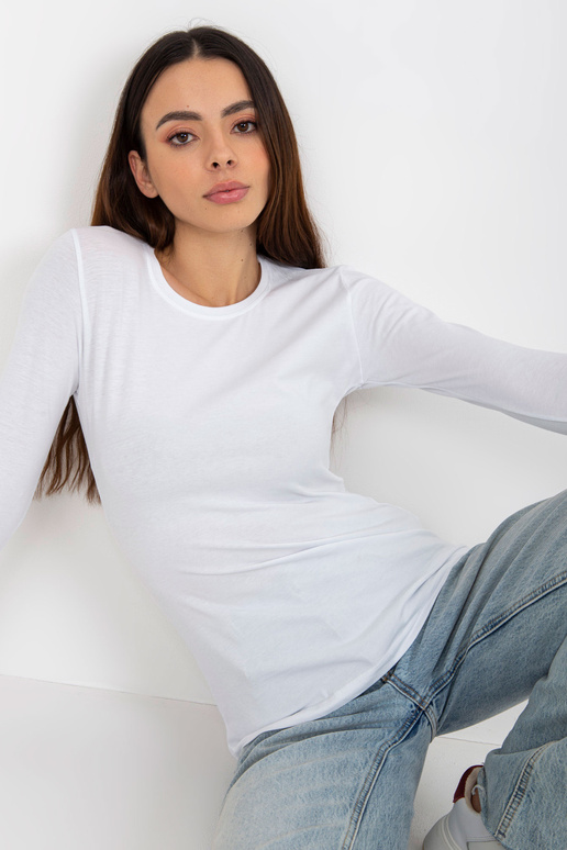 Bílá základní halenka s dlouhým... Bílá základní halenka s dlouhým...