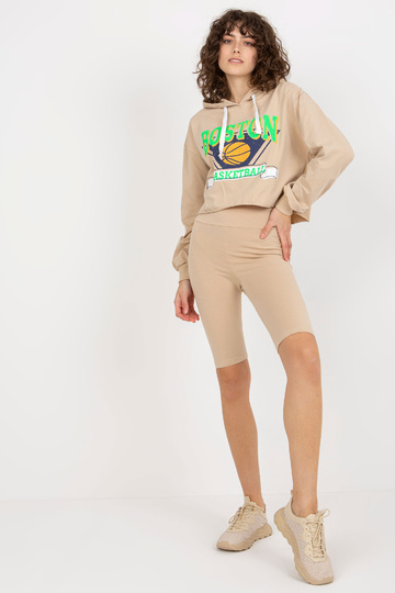 Béžový ležérní set s kraťasy 2