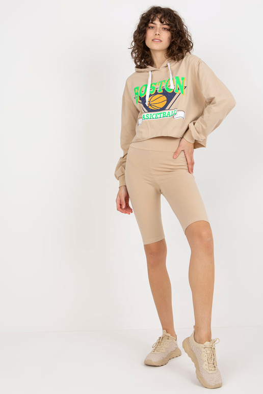 Béžový ležérní set s kraťasy Béžový ležérní set s kraťasy