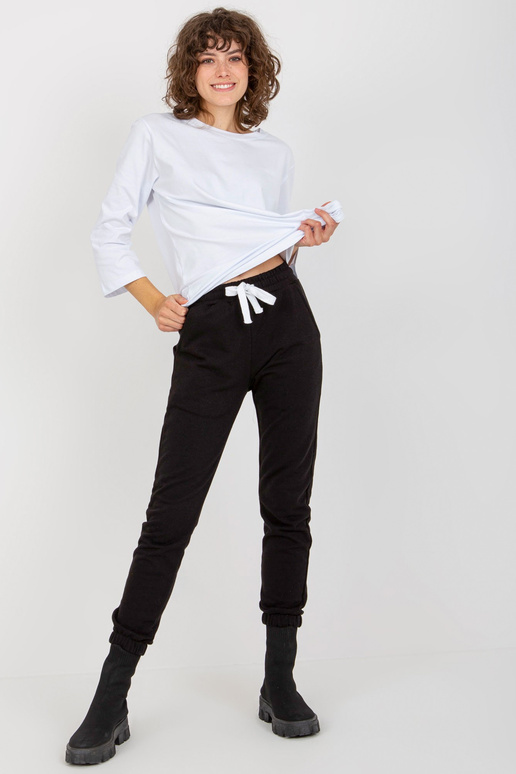 Černý třídílný ležérní set s kalhotami