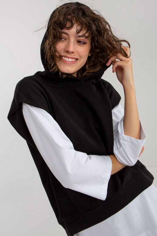 Černý třídílný ležérní set s kalhotami