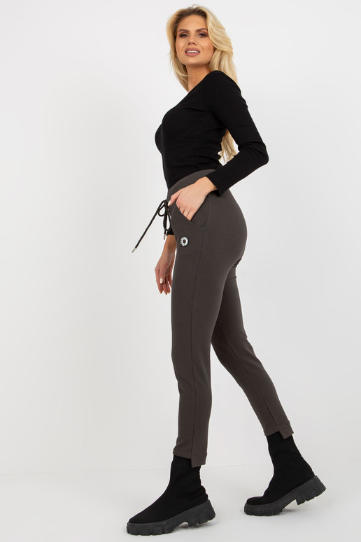 Khaki dámské Slim Fit tepláky