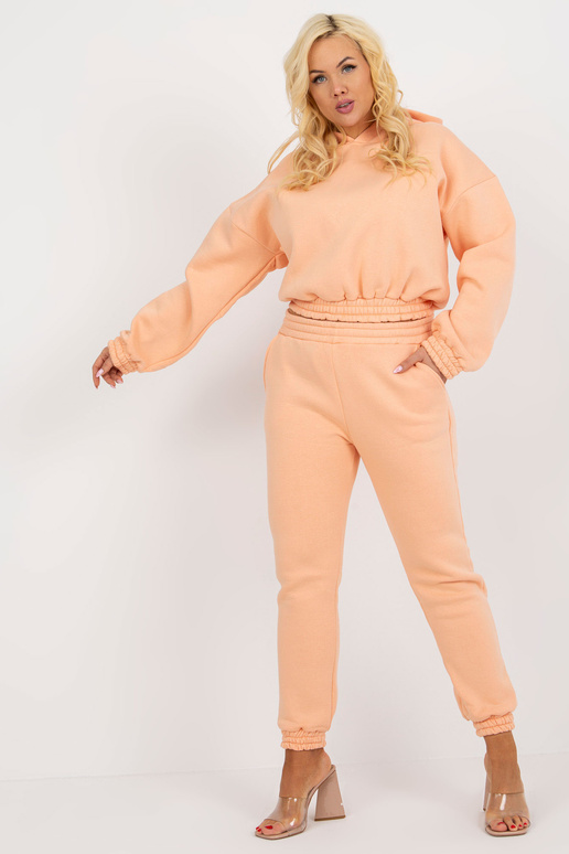 Broskvová mikina plus size základní... Broskvová mikina plus size základní...