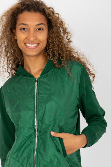 Tmavě zelená dámská mikina... 2