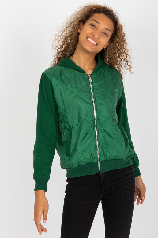 Tmavě zelená dámská mikina typu...