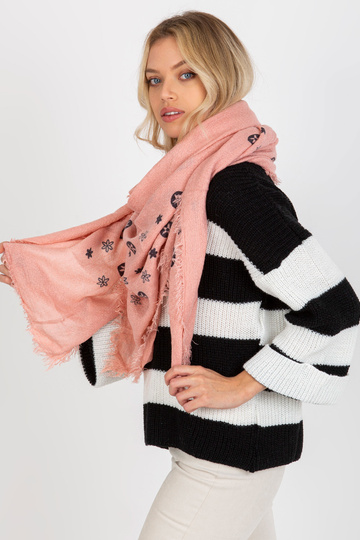 Brudnoróżowa damska chusta...