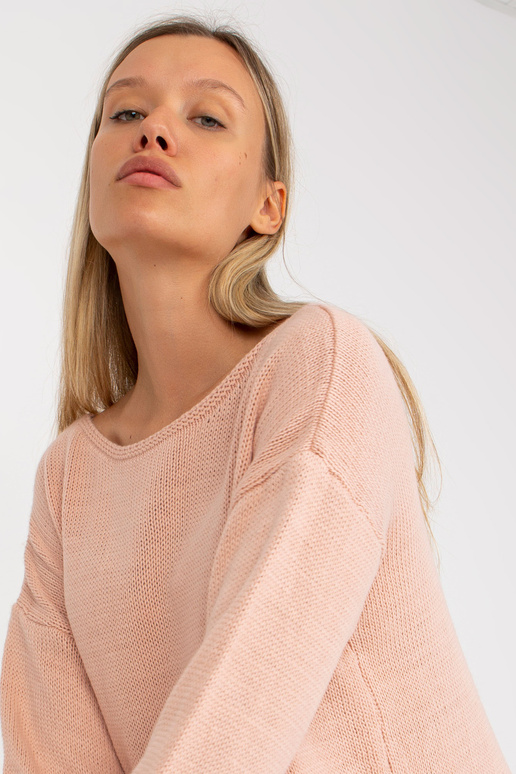 Špinavě růžový oversize svetr...