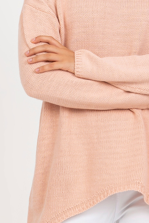 Špinavě růžový oversize svetr...