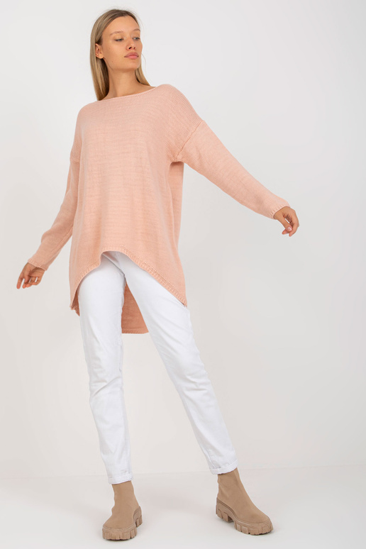 Špinavě růžový oversize svetr...