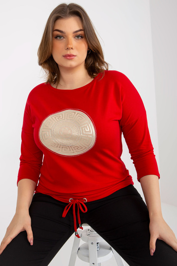 Červená halenka velikosti...