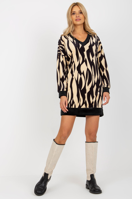 Tunika-RP-TU-8189-2.07-czarno-beżowy Tunika-RP-TU-8189-2.07-czarno-beżowy
