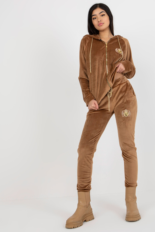 Velurový dámský set Camel s kardigany Velurový dámský set Camel s kardigany