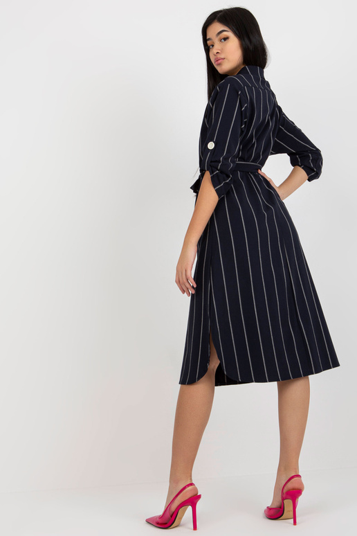 Proužkované košilové šaty v...